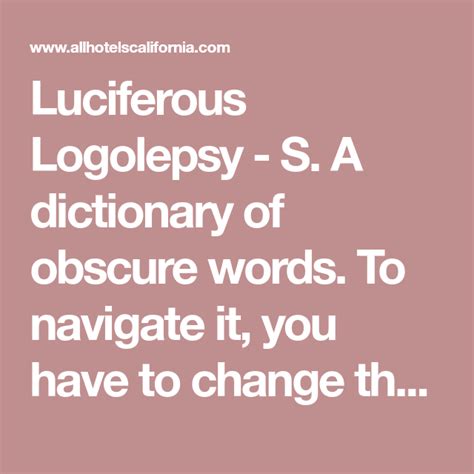 Read Logolepsy 