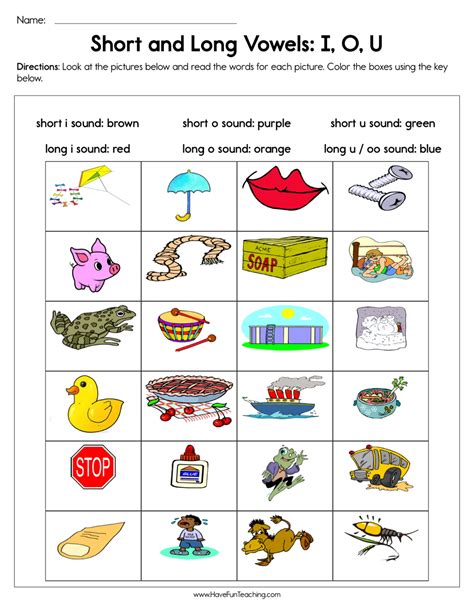 Long And Short Vowels Worksheets Long Short Vowel Worksheet - Long Short Vowel Worksheet