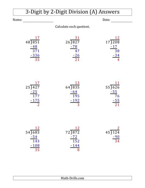 Long Division Calculator Division Two Digits - Division Two Digits