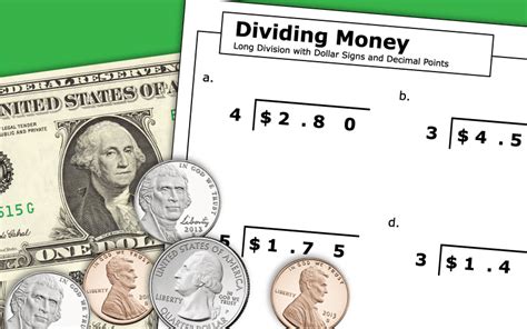 Long Division Money Printable Worksheets Money Division Worksheet Grade 5 - Money Division Worksheet Grade 5
