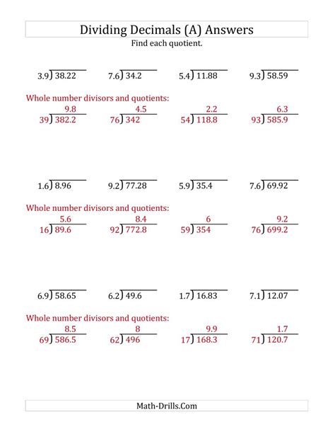 Long Division With Decimals Key Stage 2 Mathematics Long Division Using Decimals - Long Division Using Decimals
