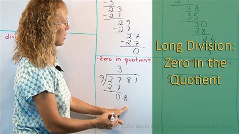 Long Division With Zero In The Dividend Quick Long Division With Zeros - Long Division With Zeros
