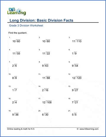 Long Division Worksheets Grade 3   Math Worksheets For 4th Grade Long Division - Long Division Worksheets Grade 3