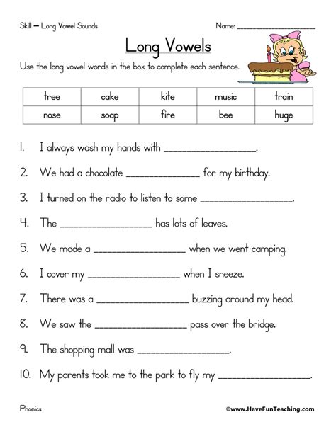 Long E Worksheet   Long Vowels Using Silent E Worksheets - Long E Worksheet