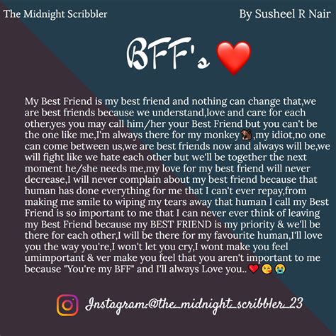 long message for bff