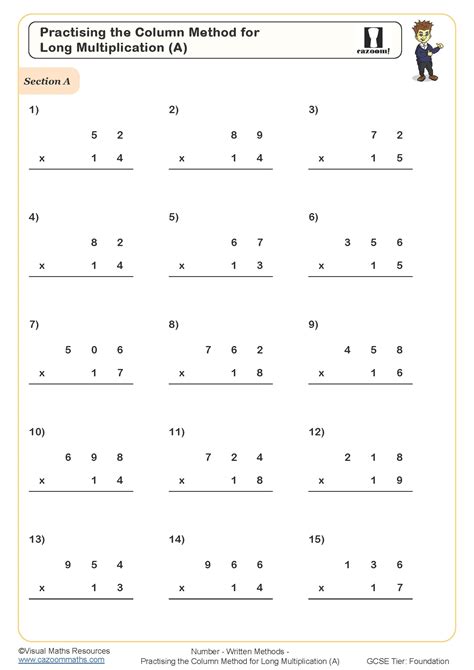 Long Multiplication Worksheets Easy Teacher Worksheets Long Multiplication Worksheet - Long Multiplication Worksheet