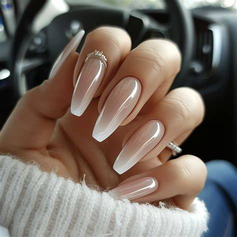long nude nails