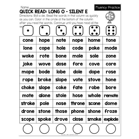 long o with silent e poem