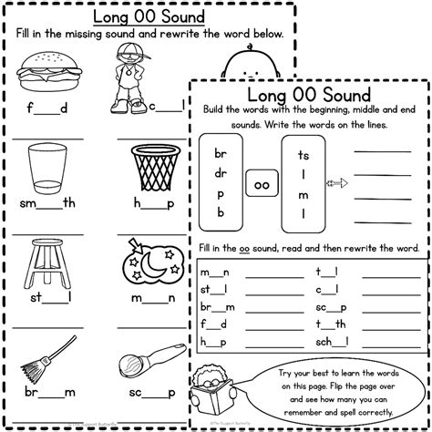 Long Oo And Short Oo Diphthong Worksheets Made Short Oo Words With Pictures - Short Oo Words With Pictures