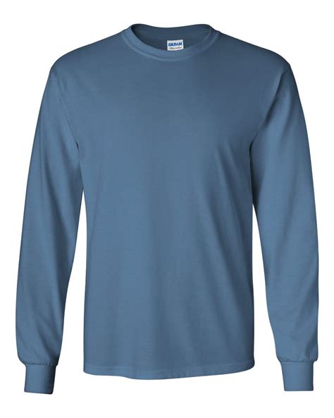 Long Sleeved T Shirt Gildan Activewear T Shirt Baju Polos Png - Baju Polos Png
