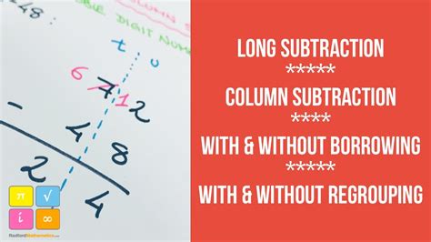 Long Subtraction Calculator With Regrouping Subtraction Borrowing Rules - Subtraction Borrowing Rules
