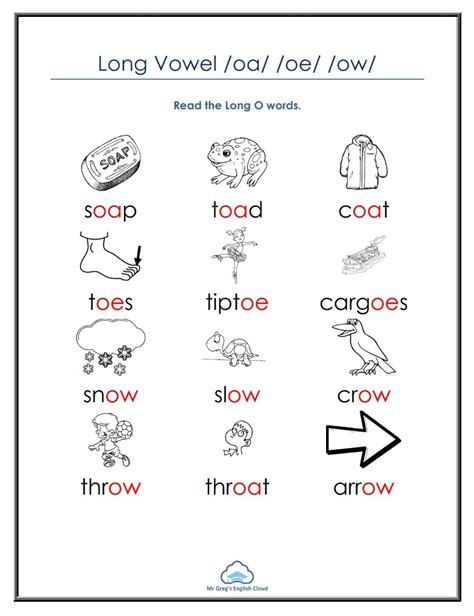 Long Vowel Worksheets Mr Greg S English Cloud Long Vowels Kindergarten Worksheet - Long Vowels Kindergarten Worksheet