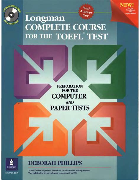 Longman Complete Course For The Toefl Test Preparation For The Computer And Paper Tests Student Book Cd Rom With Answer Key