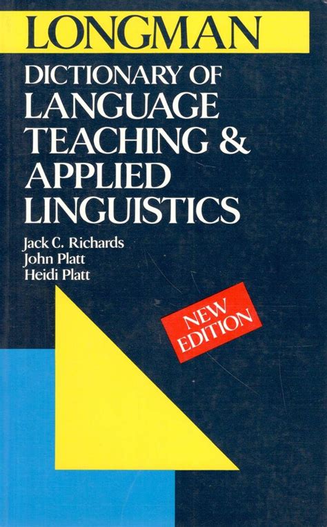 Longman Dictionary Of Language Teaching And Applied Linguistics