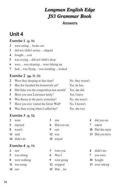 longman english grammar answer key