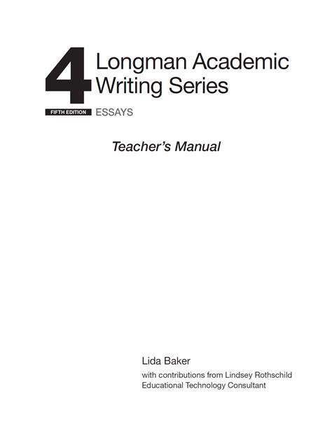 Full Download Longman Academic Writing Series 4 Answer Key Pdf 