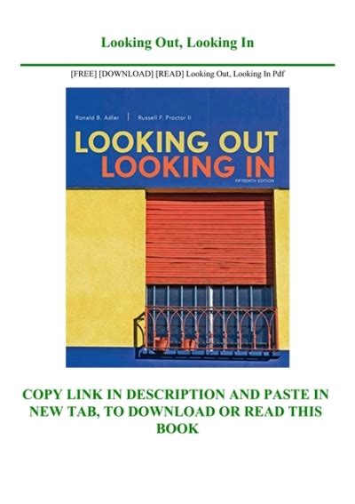Download Looking Out Looking In Pdf 