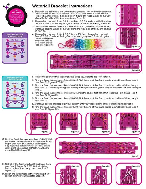 loom band bracelet instructions