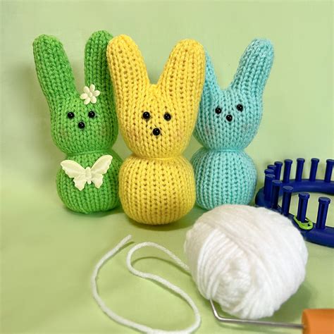 loom knitting bunny pattern