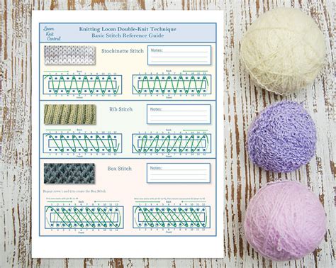 loom knitting stitches