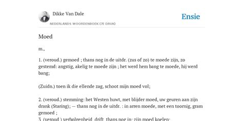 loop in moed betekenis