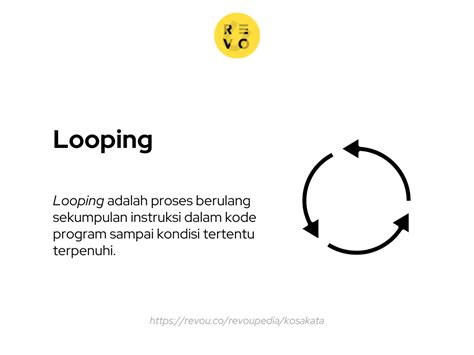 looping adalah | 8 lng ph trong sn xut tinh