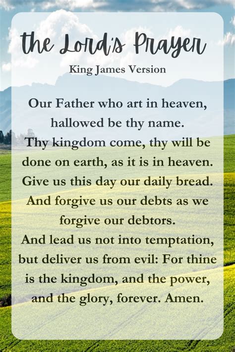 Lord's Prayer King James Version