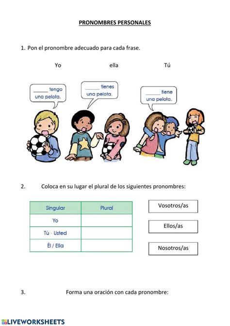 Los Pronombres Personales Spanish Mdash Printable Worksheet Ar Preterite Worksheet - Ar Preterite Worksheet