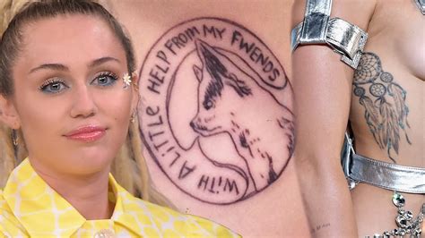 Los mejores tatuajes de Miley Cyrus: un recorrido por su tinta