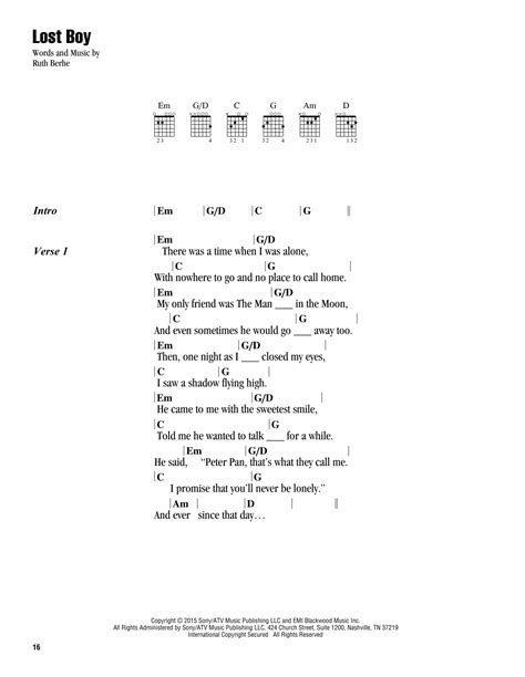 Lost Boy Chords
