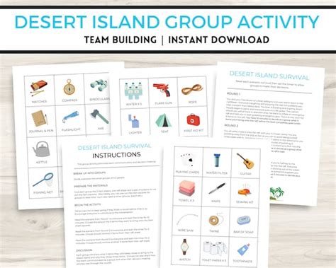 lost in desert group activity answers