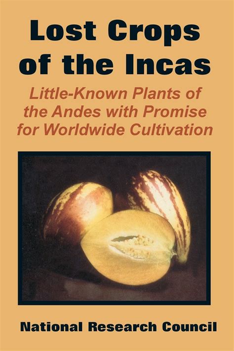 Read Online Lost Crops Of The Incas Little Known Plants Of The Andes With Promise For Worldwide Cultivation 