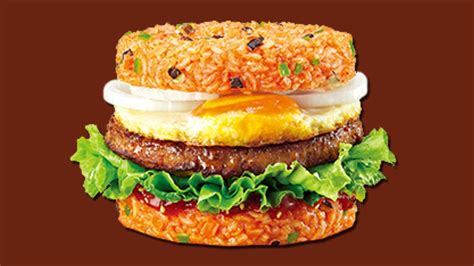 lotteria burger - 롯데리아 전주비빔라이스 버거 한정 출시