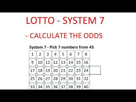 lottery odds calculator uk