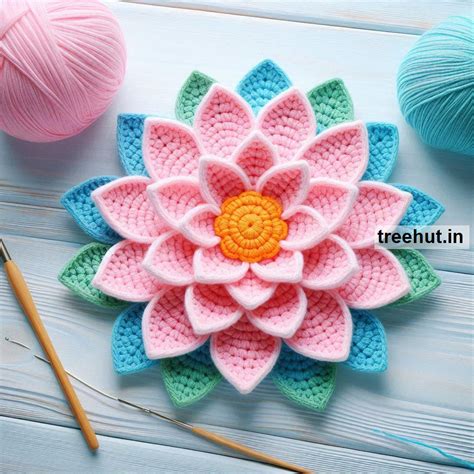 Lotus Flower Crochet Pattern