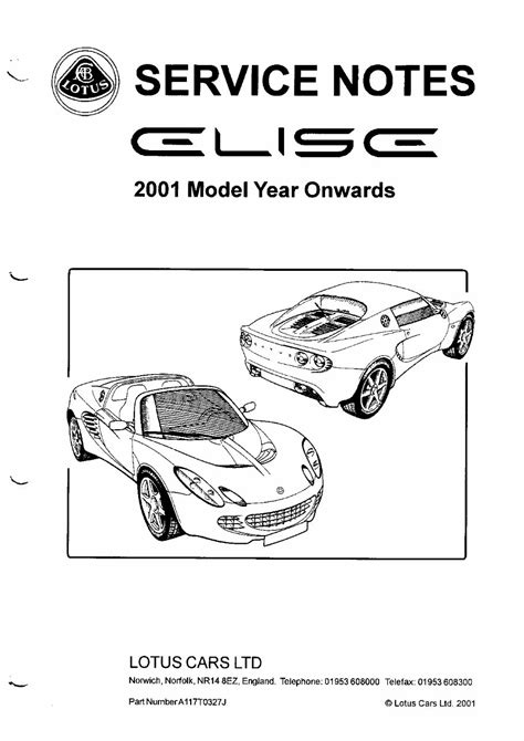 Read Online Lotus Elise S2 Service Manual 
