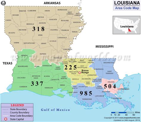 louisiana area code