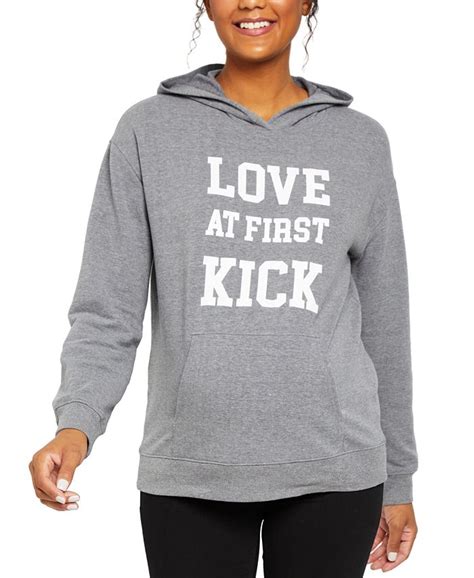 love at first kick maternity sweatshirt dress free