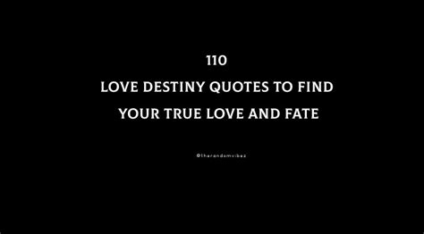 Love Destiny Quotes
