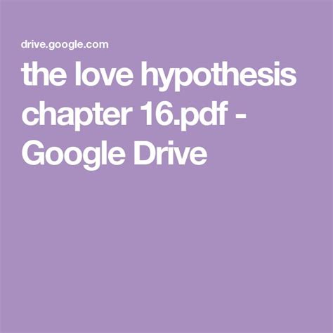 Love Hypothesis Ch 16