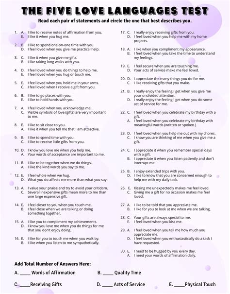 Love Language Test Deutsch