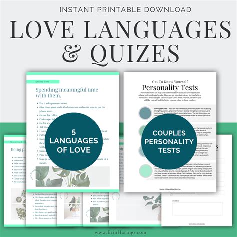 Love Languages And Quizes Mdash Erin Harings Connecticut Love Languages Worksheet - Love Languages Worksheet