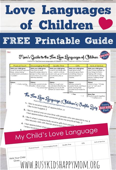 Love Languages For Families Worksheet Love Languages Worksheet - Love Languages Worksheet