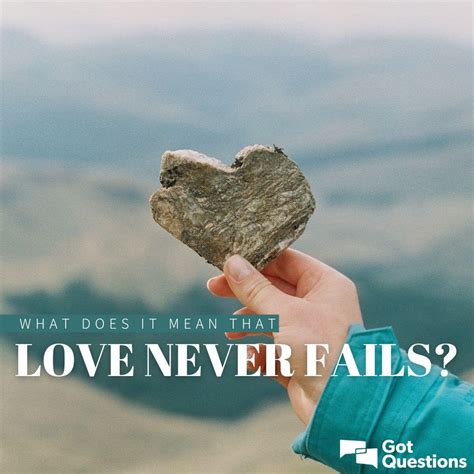 love never fails