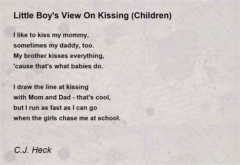 love poems about kissing children