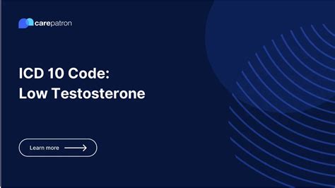 Low Testosterone Level Icd 10