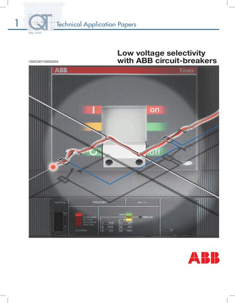 Low Voltage Selectivity With Abb Circuit Breakers