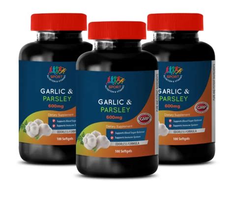 lower LDL levels - Odorless Garlic & Parsley 600mg 2B - eBay