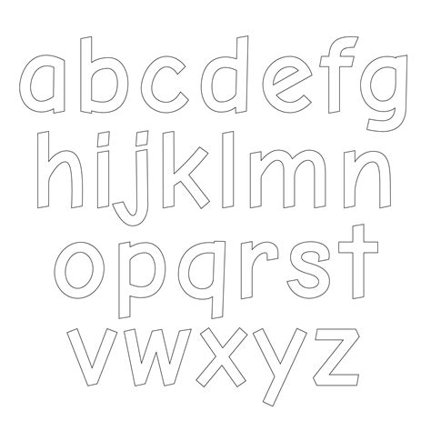 Lower Case Alphabet Letters To Color Lower Case Letter Chart - Lower Case Letter Chart