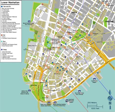 Lower Manhattan Map